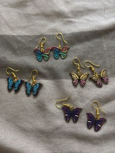 Cute Butterfly Earrings Set