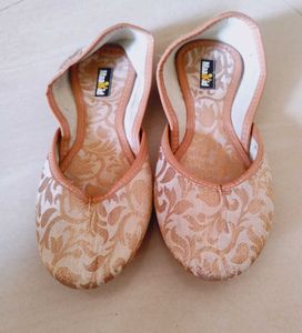 Floral Ethnic Mojari Shoes 20 cm One Time Used