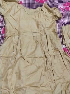 Elegant Gold Embroidered Kurti