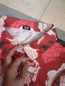 Floral Shirt Dress Cordset