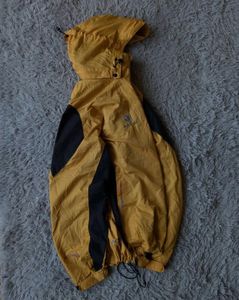 Yellow & Black Hooded Jacket