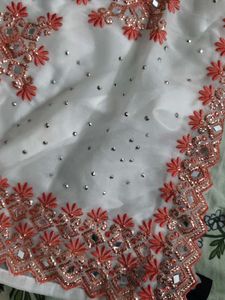 Embroidered Kurta with Mirror Work