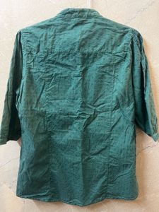 Green Embroidered Kurta Top