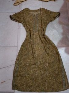 olive green kurta