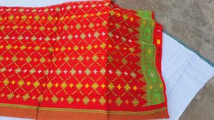 Red Jamdani
