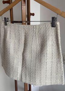 Sparkly Textured Mini Skirt