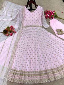 New Designer Party Wear Full Heavy Embroidery Work
