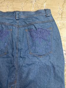 Classic Blue Denim Skirt