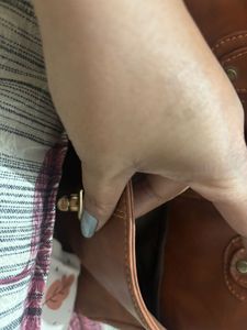 Stylish Brown Faux Leather Handbag