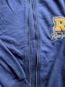 Navy Blue Zip-Up Hoodie
