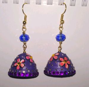 Hand painted Quilled Earrings