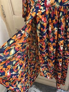 Colourful High Slit Long Kurta