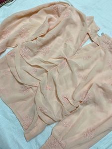 Elegant Peach Long Sleeve Top