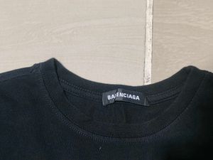 Black Balenciaga Logo T-Shirt
