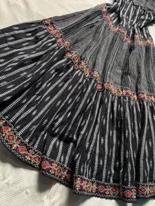 Zara Boho Tiered Smocked Maxi Dress