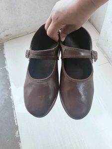 Chic Brown Mary Jane Shoes