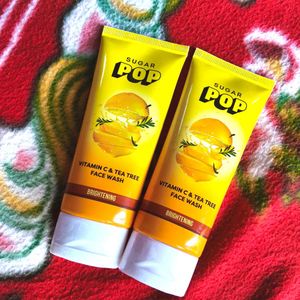 Sugar Pop Vitamin C &amp; Tea Tree Face Wash - 2 Pack
