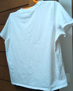 Classic &amp; Chic -Pearl Embellished White T-Shirt
