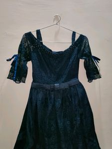 Price Drop🔥Western Purssian Blue Ball Gown
