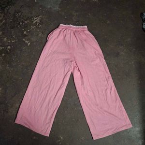 Pink Wide Leg Lounge Pants