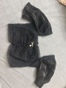 Elegant Black Sheer Blouse