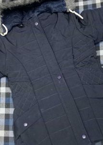 Navy Quilted Jacket