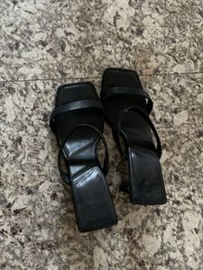 ALDO Black Square Toe Heels