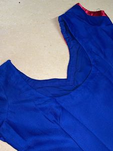 Blue Embroidered Kurta