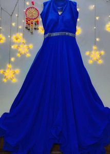 Royal Blue Flowy Gown