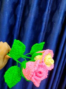 Crochet Rose Flowers - Handmade set