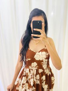 Floral Brown Sundress