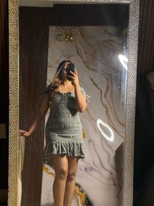 Cute Gingham Mini Dress