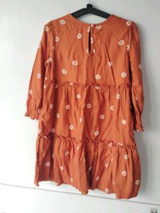 Beebay Tiered Dress with Daisy Print