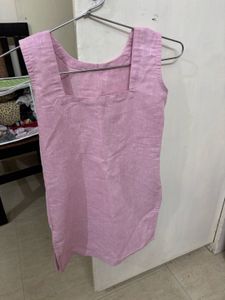 Pink Sleeveless Kurti Blouse