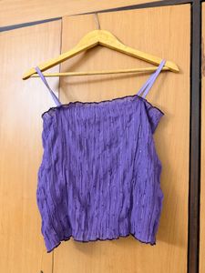 Purple Sequin Cami Top