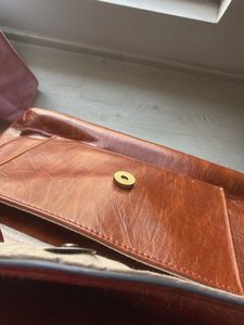 Classic Brown Faux Leather Handbag