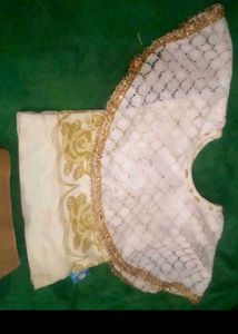 White Lace Ethnic top tshirt Skirt