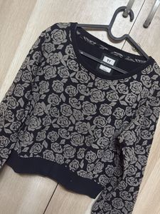 Floral Print Sweater
