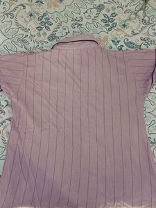 Striped Heart Night Top