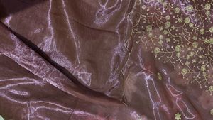 Elegant Maroon Saree with blouse Cloth