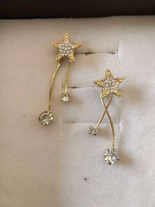 Sparkling Star Drop Earrings