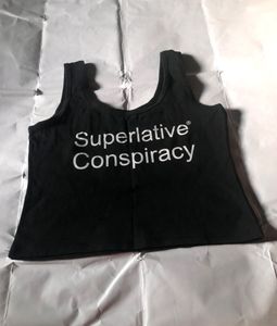 Women Black Crop Top Trendy Casual Sleeveless Tee