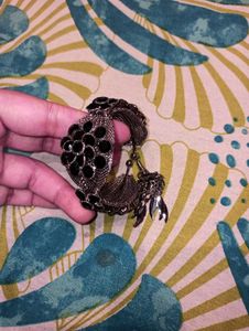 Black Stone Bangle