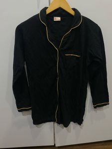 Classic Black Pyjama Shirt