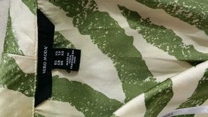 Stylish Green Zebra Print Wrap Dress
