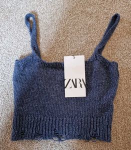 I. Sparkly Knit Crop Top