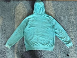 Mint Green Graphic Zip-Up Hoodie – Trendy Streetwe
