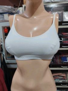 Comfortable White Sports Bra