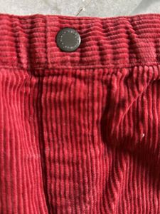 Uniqlo Red Corduroy Mini Skirt For Stylish Girls