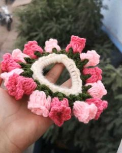 Handmade Crochet Sunflower scrunchies🌻